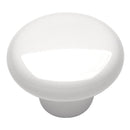 Door Knob 1-1/4 Inch Diameter in White - Tranquility Collection Load image into Gallery viewer, Door Knob 1-1/4 Inch Diameter in White - Tranquility Collection