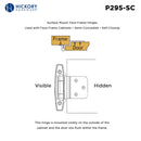 Gate Hinge 3/8 Inch Inset Surface Face Frame Self-Close (2 Hinges/Per Pack) - Hickory Hardware Load image into Gallery viewer, Gate Hinge 3/8 Inch Inset Surface Face Frame Self-Close (2 Hinges/Per Pack) - Hickory Hardware