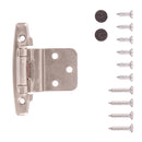 Gate Hinge 3/8 Inch Inset Surface Face Frame Self-Close (2 Hinges/Per Pack) - Hickory Hardware Load image into Gallery viewer, Gate Hinge 3/8 Inch Inset Surface Face Frame Self-Close (2 Hinges/Per Pack) - Hickory Hardware