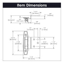 Gate Hinge 3/8 Inch Inset Surface Face Frame Self-Close (2 Hinges/Per Pack) - Hickory Hardware Load image into Gallery viewer, Gate Hinge 3/8 Inch Inset Surface Face Frame Self-Close (2 Hinges/Per Pack) - Hickory Hardware