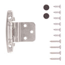 Gate Hinge 3/8 Inch Inset Surface Face Frame Self-Close (2 Hinges/Per Pack) - Hickory Hardware Load image into Gallery viewer, Gate Hinge 3/8 Inch Inset Surface Face Frame Self-Close (2 Hinges/Per Pack) - Hickory Hardware