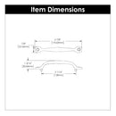 Cabinet Pull - 5-1/16 Inch (128mm) Center to Center - Hickory Hardware Load image into Gallery viewer, Cabinet Pull - 5-1/16 Inch (128mm) Center to Center - Hickory Hardware