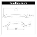 Cabinet Pull 3-3/4 Inch (96mm) Center to Center - Refined Rustic Collection Load image into Gallery viewer, Cabinet Pull 3-3/4 Inch (96mm) Center to Center - Refined Rustic Collection