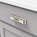 Cup Cabinet Pulls 3 Inch & 3-3/4 Inch (96mm) Center to Center - Hickory Hardware - Studio Collection Load image into Gallery viewer, Cup Cabinet Pulls 3 Inch & 3-3/4 Inch (96mm) Center to Center - Hickory Hardware - Studio Collection