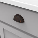 Cup Pulls on Cabinet Doors 3 Inch Center to Center - Hickory Hardware - Williamsburg Collection Load image into Gallery viewer, Cup Pulls on Cabinet Doors 3 Inch Center to Center - Hickory Hardware - Williamsburg Collection