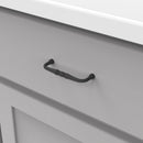 Cabinet Pull 3-1/2 Inch Center to Center in Matte Black - Williamsburg Collection Load image into Gallery viewer, Cabinet Pull 3-1/2 Inch Center to Center in Matte Black - Williamsburg Collection