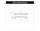 Cabinet Pull 8-13/16 Inch (224mm) Center to Center - Bridges Collection Load image into Gallery viewer, Cabinet Pull 8-13/16 Inch (224mm) Center to Center - Bridges Collection