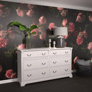 Rosette Backplate Pull 3-1/2 Inch Center to Center in Silver Stone - Manor House Collection Load image into Gallery viewer, Rosette Backplate Pull 3-1/2 Inch Center to Center in Silver Stone - Manor House Collection