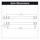 Cabinet Pull 8-13/16 Inch (224mm) Center to Center - Midway Collection Load image into Gallery viewer, Cabinet Pull 8-13/16 Inch (224mm) Center to Center - Midway Collection