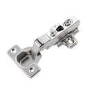 Hinge Concealed Half Overlay Frameless Self-Close Snap On in Polished Nickel - Hickory Hardware Load image into Gallery viewer, Hinge Concealed Half Overlay Frameless Self-Close Snap On in Polished Nickel - Hickory Hardware
