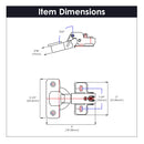 Hinge Concealed 1/2 Inch Overlay Face Frame Self-Close in Polished Nickel - Hickory Hardware Load image into Gallery viewer, Hinge Concealed 1/2 Inch Overlay Face Frame Self-Close in Polished Nickel - Hickory Hardware