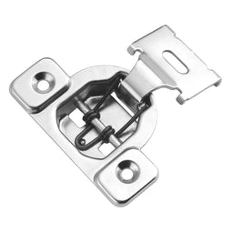 Concealed Hinge 1/2 Inch Overlay Face Frame Self-Close in Polished Nickel - Hickory Hardware Concealed Hinge 1/2 Inch Overlay Face Frame Self-Close in Polished Nickel - Hickory Hardware