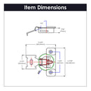 Concealed Hinge 1/2 Inch Overlay Face Frame Self-Close in Polished Nickel - Hickory Hardware Load image into Gallery viewer, Concealed Hinge 1/2 Inch Overlay Face Frame Self-Close in Polished Nickel - Hickory Hardware