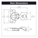 Hinge Concealed 3/4 Inch Overlay Face Frame Self-Close in Polished Nickel - Hickory Hardware Load image into Gallery viewer, Hinge Concealed 3/4 Inch Overlay Face Frame Self-Close in Polished Nickel - Hickory Hardware