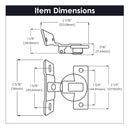 Hinge Concealed 1-3/8 Inch Overlay Face Frame Self-Close in Polished Nickel - Hickory Hardware Load image into Gallery viewer, Hinge Concealed 1-3/8 Inch Overlay Face Frame Self-Close in Polished Nickel - Hickory Hardware