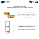 Double Demountable Hinges 1/2 Inch Overlay (2 Hinges/Per Pack) - Hickory Hardware Load image into Gallery viewer, Double Demountable Hinges 1/2 Inch Overlay (2 Hinges/Per Pack) - Hickory Hardware