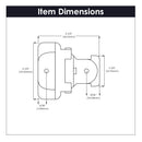 Double Demountable Hinges 1/2 Inch Overlay (2 Hinges/Per Pack) - Hickory Hardware Load image into Gallery viewer, Double Demountable Hinges 1/2 Inch Overlay (2 Hinges/Per Pack) - Hickory Hardware