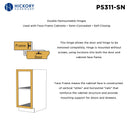 Double Demountable Hinge Collection Hinge Double Demountable 1/4 Inch Overlay (2 Hinges/Per Pack) - Hickory Hardware Load image into Gallery viewer, Double Demountable Hinge Collection Hinge Double Demountable 1/4 Inch Overlay (2 Hinges/Per Pack) - Hickory Hardware