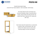 Demountable Hinge Double 3/8 Inch Inset 1/4 Inch Overlay (2 Hinges/Per Pack) - Hickory Hardware Load image into Gallery viewer, Demountable Hinge Double 3/8 Inch Inset 1/4 Inch Overlay (2 Hinges/Per Pack) - Hickory Hardware