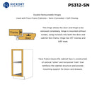Demountable Hinge Double 3/8 Inch Inset 1/4 Inch Overlay (2 Hinges/Per Pack) - Hickory Hardware Load image into Gallery viewer, Demountable Hinge Double 3/8 Inch Inset 1/4 Inch Overlay (2 Hinges/Per Pack) - Hickory Hardware