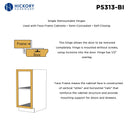 Dsingle demountable cabinet hinges 1/2 Inch Overlay (2 Hinges/Per Pack) - Hickory Hardware Load image into Gallery viewer, Dsingle demountable cabinet hinges 1/2 Inch Overlay (2 Hinges/Per Pack) - Hickory Hardware