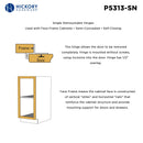 Dsingle demountable cabinet hinges 1/2 Inch Overlay (2 Hinges/Per Pack) - Hickory Hardware Load image into Gallery viewer, Dsingle demountable cabinet hinges 1/2 Inch Overlay (2 Hinges/Per Pack) - Hickory Hardware