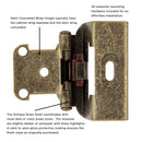 Hickory Hardware - Self-Closing Semi-Concealed Collection - Load image into Gallery viewer, Hickory Hardware - Self-Closing Semi-Concealed Collection -