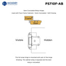 Hickory Hardware - Self-Closing Semi-Concealed Collection - Load image into Gallery viewer, Hickory Hardware - Self-Closing Semi-Concealed Collection -