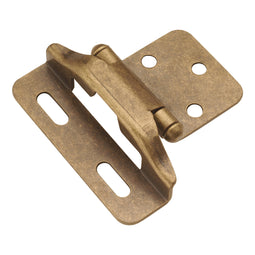 Semi Concealed Cabinet Hinges 1/2 Inch Overlay Face Frame Full Wrap Self-Close (2 Hinges/Per Pack) - Hickory Hardware Semi Concealed Cabinet Hinges 1/2 Inch Overlay Face Frame Full Wrap Self-Close (2 Hinges/Per Pack) - Hickory Hardware