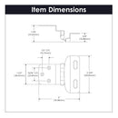 Self Closing Hinge Semi-Concealed 3/8 Inch Inset 1/4 Inch Overlay Face Frame Part Wrap Self-Close (2 Hinges/Per Pack) - Hickory Hardware Load image into Gallery viewer, Self Closing Hinge Semi-Concealed 3/8 Inch Inset 1/4 Inch Overlay Face Frame Part Wrap Self-Close (2 Hinges/Per Pack) - Hickory Hardware