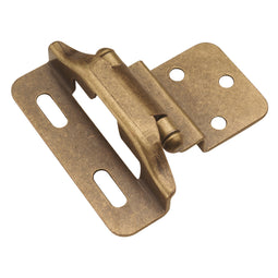 Self Closing Hinge Semi-Concealed 3/8 Inch Inset 1/4 Inch Overlay Face Frame Part Wrap Self-Close (2 Hinges/Per Pack) - Hickory Hardware Self Closing Hinge Semi-Concealed 3/8 Inch Inset 1/4 Inch Overlay Face Frame Part Wrap Self-Close (2 Hinges/Per Pack) - Hickory Hardware
