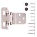 Self Closing Hinge Semi-Concealed 3/8 Inch Inset 1/4 Inch Overlay Face Frame Part Wrap Self-Close (2 Hinges/Per Pack) - Hickory Hardware Load image into Gallery viewer, Self Closing Hinge Semi-Concealed 3/8 Inch Inset 1/4 Inch Overlay Face Frame Part Wrap Self-Close (2 Hinges/Per Pack) - Hickory Hardware
