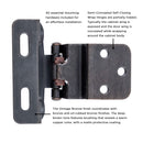 Self Closing Hinge Semi-Concealed 3/8 Inch Inset 1/4 Inch Overlay Face Frame Part Wrap Self-Close (2 Hinges/Per Pack) - Hickory Hardware Load image into Gallery viewer, Self Closing Hinge Semi-Concealed 3/8 Inch Inset 1/4 Inch Overlay Face Frame Part Wrap Self-Close (2 Hinges/Per Pack) - Hickory Hardware