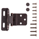Self Closing Hinge Semi-Concealed 3/8 Inch Inset 1/4 Inch Overlay Face Frame Part Wrap Self-Close (2 Hinges/Per Pack) - Hickory Hardware Load image into Gallery viewer, Self Closing Hinge Semi-Concealed 3/8 Inch Inset 1/4 Inch Overlay Face Frame Part Wrap Self-Close (2 Hinges/Per Pack) - Hickory Hardware