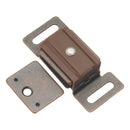 Door Catch Hardware 2 Inch Center to Center in Statuary Bronze - Hickory Hardware Load image into Gallery viewer, Door Catch Hardware 2 Inch Center to Center in Statuary Bronze - Hickory Hardware