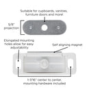 Strong Magnetic Door Catch 1-7/16 Inch Center to Center - Hickory Hardware Load image into Gallery viewer, Strong Magnetic Door Catch 1-7/16 Inch Center to Center - Hickory Hardware