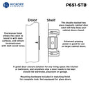Magnetic Drawer Catch 2 Inch Center to Center in Statuary Bronze- Hickory Hardware Load image into Gallery viewer, Magnetic Drawer Catch 2 Inch Center to Center in Statuary Bronze- Hickory Hardware