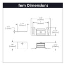 Magnetic Drawer Catch 2 Inch Center to Center in Statuary Bronze- Hickory Hardware Load image into Gallery viewer, Magnetic Drawer Catch 2 Inch Center to Center in Statuary Bronze- Hickory Hardware