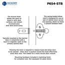 Closet Door Catch 11/16 Inch Center to Center in Statuary Bronze - Hickory Hardware Load image into Gallery viewer, Closet Door Catch 11/16 Inch Center to Center in Statuary Bronze - Hickory Hardware