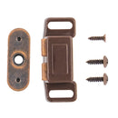 Magnetic Catch 1-1/2 Inch Center to Center in Statuary Bronze - Hickory Hardware Load image into Gallery viewer, Magnetic Catch 1-1/2 Inch Center to Center in Statuary Bronze - Hickory Hardware