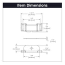 Magnetic Catch 1-1/2 Inch Center to Center in Statuary Bronze - Hickory Hardware Load image into Gallery viewer, Magnetic Catch 1-1/2 Inch Center to Center in Statuary Bronze - Hickory Hardware