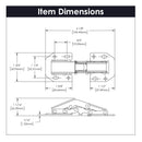 Concealed Hinges Variable Overlay/Inset Frameless Easy On in Cadmium- Hickory Hardware Load image into Gallery viewer, Concealed Hinges Variable Overlay/Inset Frameless Easy On in Cadmium- Hickory Hardware