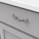 silver cabinet handles 3 Inch Center to Center in Silver Stone - Manor House Collection Load image into Gallery viewer, silver cabinet handles 3 Inch Center to Center in Silver Stone - Manor House Collection