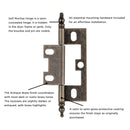 Surface Mount Face Frame Hinge Self Mortise (2 Hinges/Per Pack) - Hickory Hardware Load image into Gallery viewer, Surface Mount Face Frame Hinge Self Mortise (2 Hinges/Per Pack) - Hickory Hardware