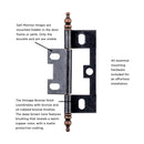 Surface Mount Face Frame Hinge Self Mortise (2 Hinges/Per Pack) - Hickory Hardware Load image into Gallery viewer, Surface Mount Face Frame Hinge Self Mortise (2 Hinges/Per Pack) - Hickory Hardware