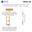 Hinge Surface Face Mount Self Mortise (2 Hinges/Per Pair) - Hickory Hardware Load image into Gallery viewer, Hinge Surface Face Mount Self Mortise (2 Hinges/Per Pair) - Hickory Hardware