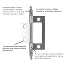 Hinge Surface Face Mount Self Mortise (2 Hinges/Per Pair) - Hickory Hardware Load image into Gallery viewer, Hinge Surface Face Mount Self Mortise (2 Hinges/Per Pair) - Hickory Hardware