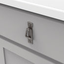 Ring Pull 1-1/4 Inch Center to Center in Black Mist Antique - Old Mission Collection Load image into Gallery viewer, Ring Pull 1-1/4 Inch Center to Center in Black Mist Antique - Old Mission Collection