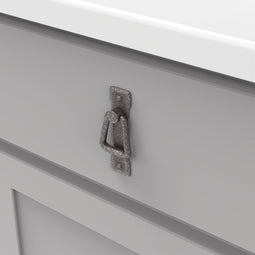 Ring Pull 1-1/4 Inch Center to Center in Black Mist Antique - Old Mission Collection Ring Pull 1-1/4 Inch Center to Center in Black Mist Antique - Old Mission Collection