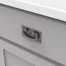 Ring Pull 1-1/4 Inch Center to Center in Black Mist Antique - Old Mission Collection Load image into Gallery viewer, Ring Pull 1-1/4 Inch Center to Center in Black Mist Antique - Old Mission Collection